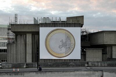 Euro, 2012 installed for the Waterloo Billboard Commission, 2016. 